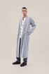Long coat in wool blend